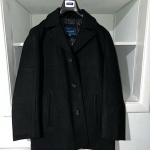 Cole Haan: Mens Black Medium Trench Coat
